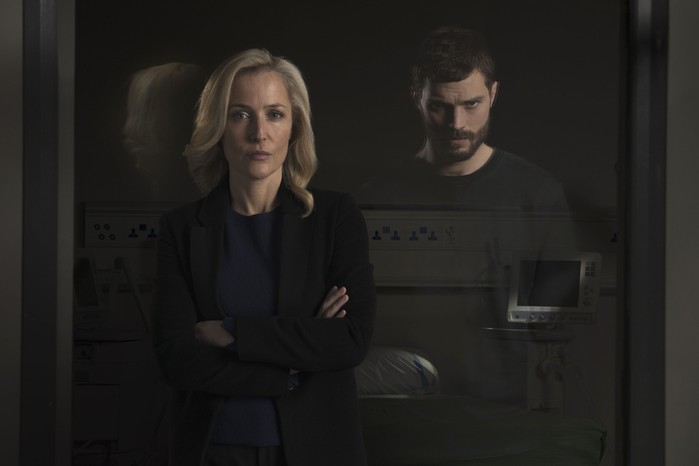 Gillian Anderson and Jamie Dornan in The Fall