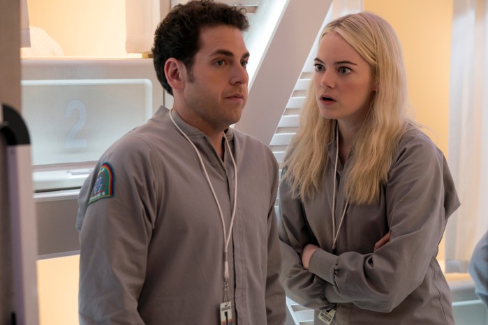 Jonah Hill and Emma Stone in Maniac.