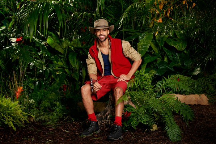 Marvin-I'm-a-Celebrity-2023 I'm a Celebrity 2023 contestant Marvin Humes wearing his camp gear as he poses in front of some trees ahead of 2023 show